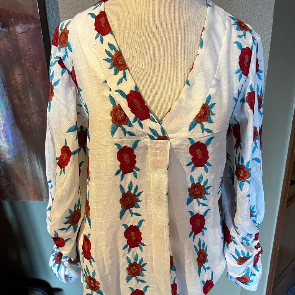 Camille &Co. Embroidered Blouse
